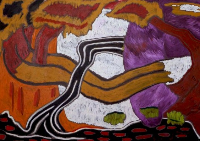 Anwar Djuliadi - On the Road
 100 x 150 cm
 acrylic on canvas